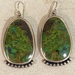 Chrysocola Sterling Earrings